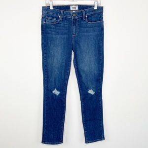 PAIGE Kylie Crop Distressed Jeans
